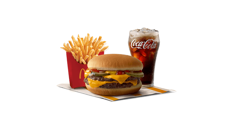 Double Cheeseburger w/ Fries Medium Meal