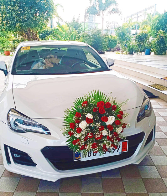 Bridal Car - Red and white slay
