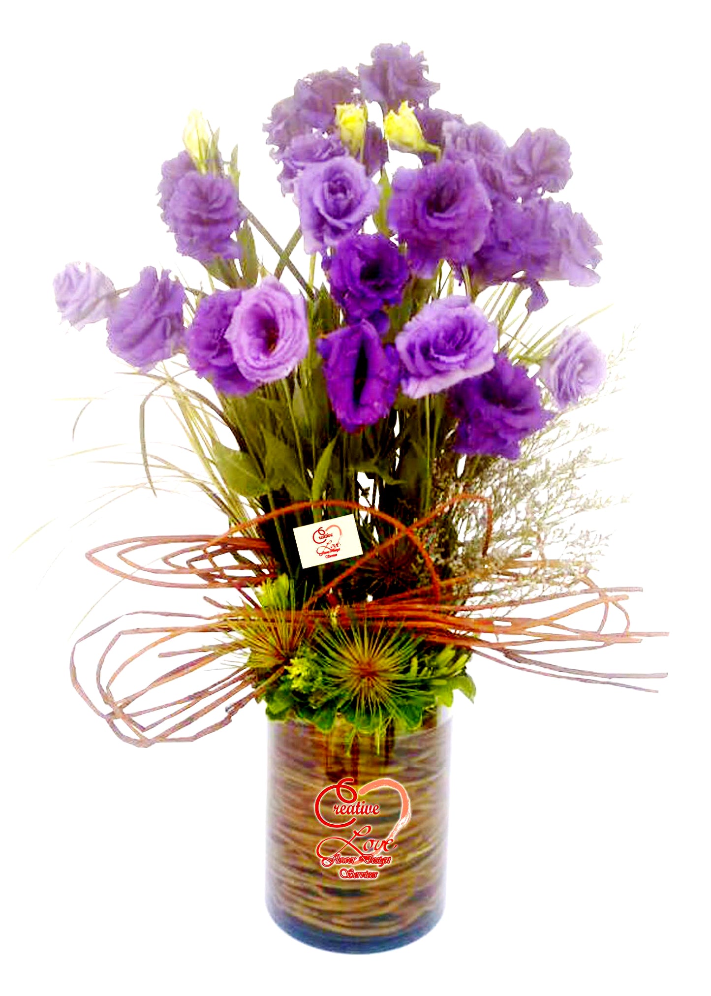 Vase - Purple Lisianthus