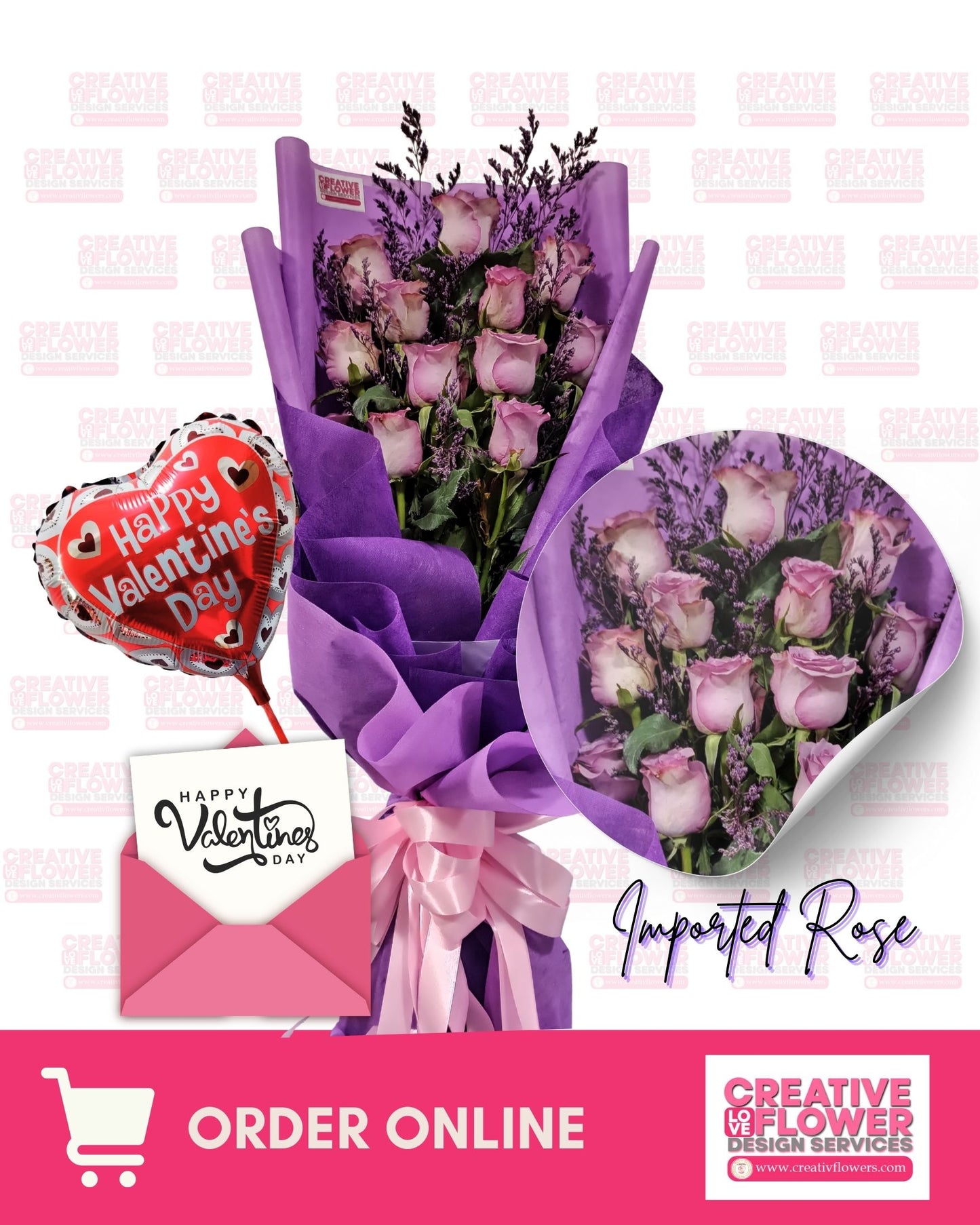 12 Imported Purple Elegance