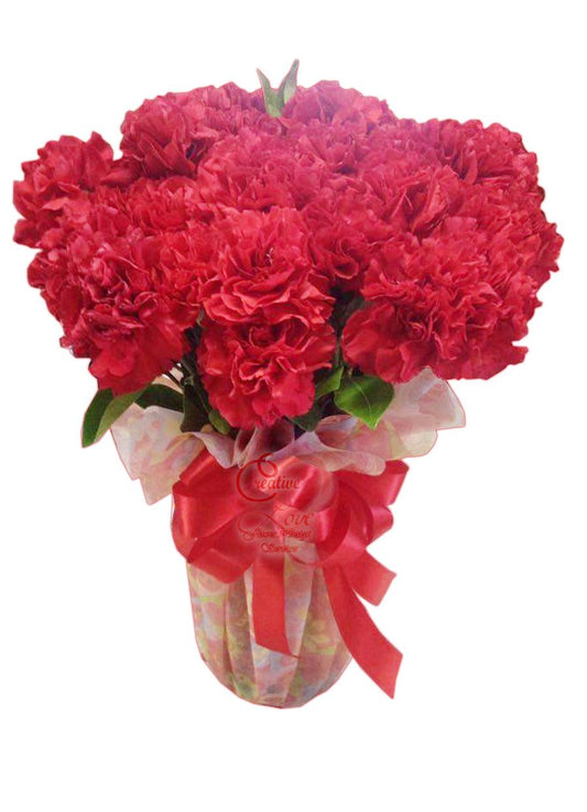 Vase - Red Carnation