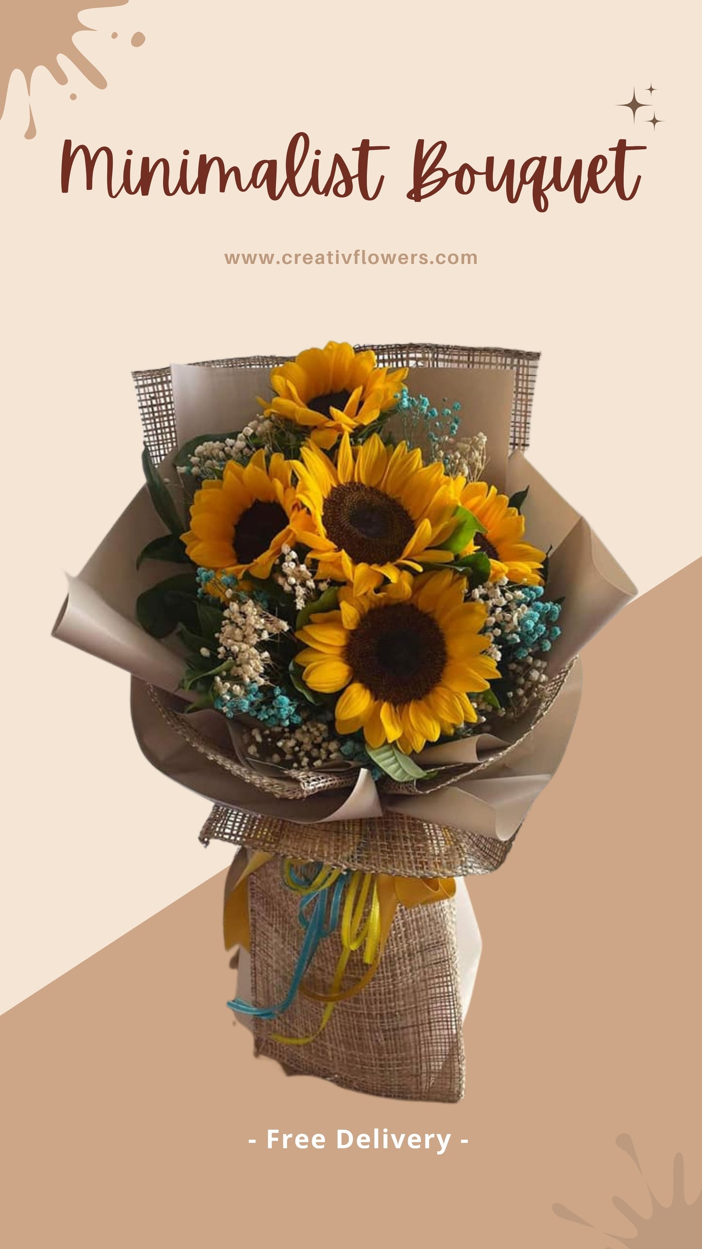 SUNFLOWER - MINIMALIST AND DRIED