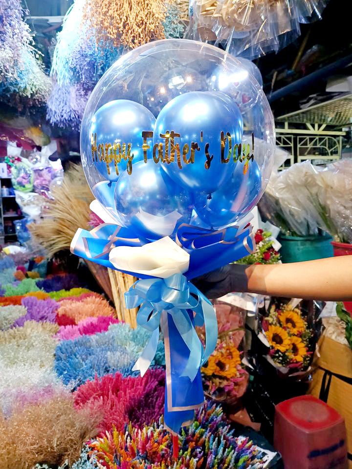 Fathers day - Transparent handtie balloon