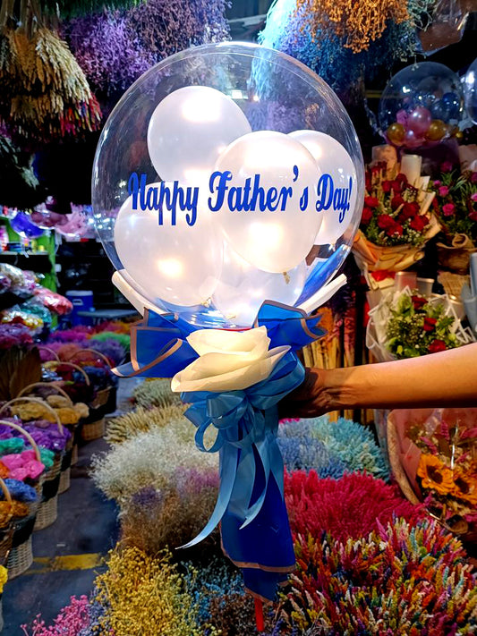 Fathers day - Transparent handtie balloon