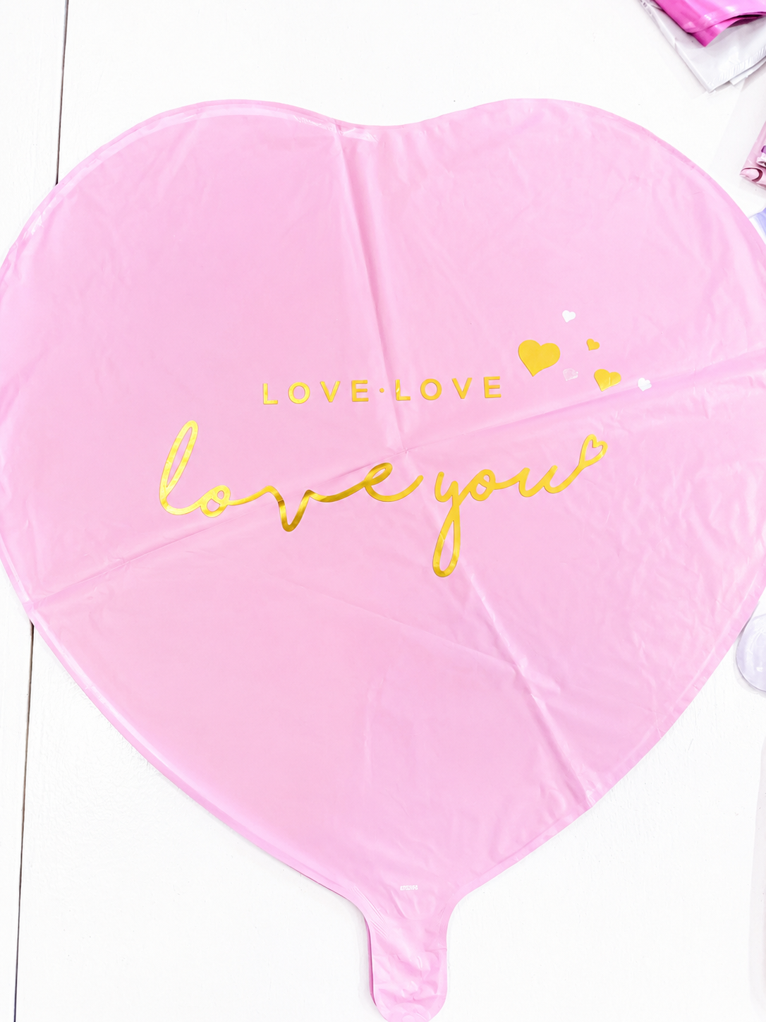 I Love You Pink Foil Balloon