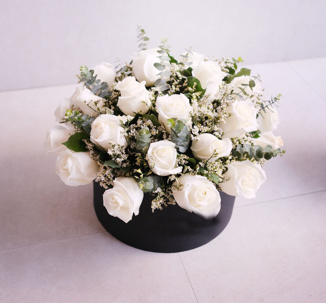 Box of Blooms - 20 White Purity