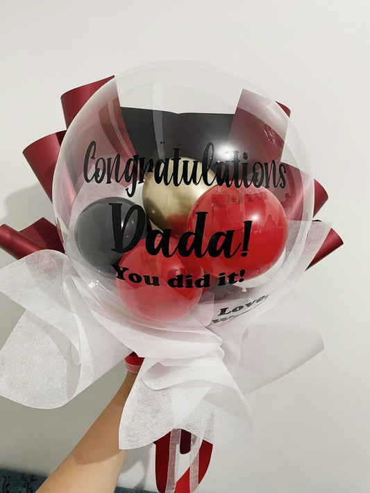 Congrats - Transparent Balloon