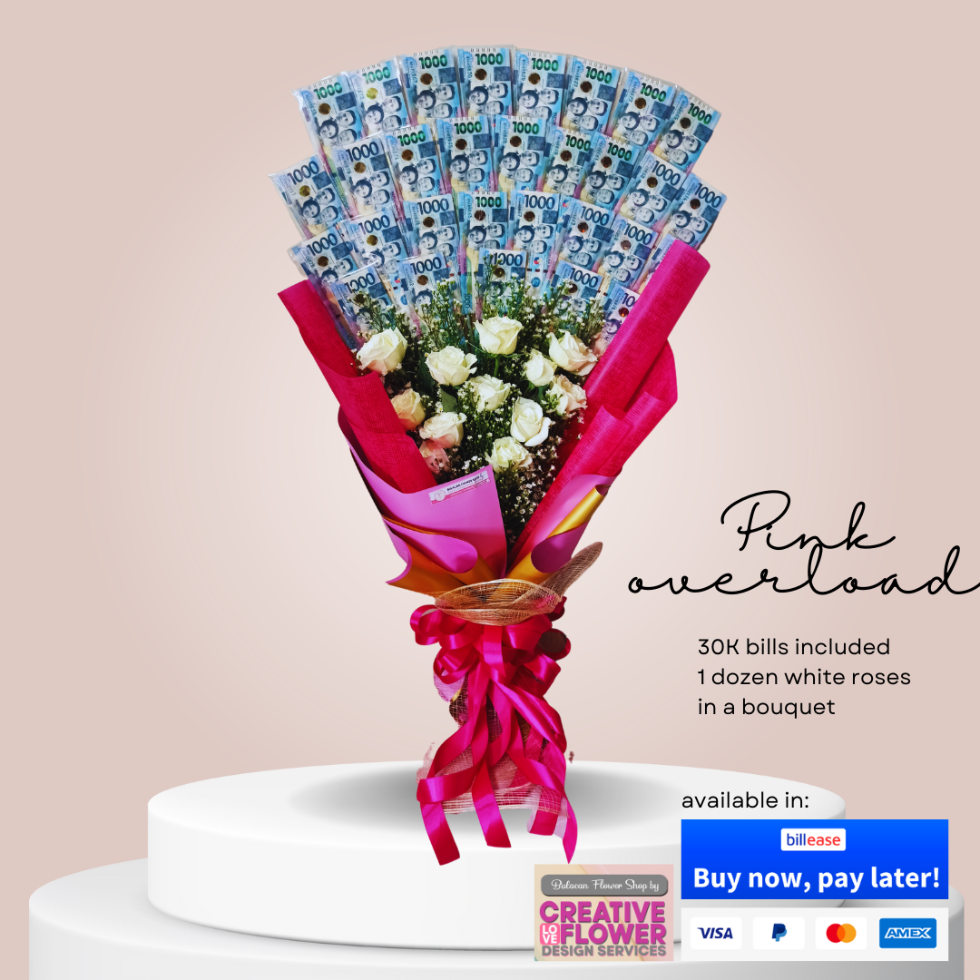 MONEY BOUQUET - PINK OVERLOAD – BULACAN FLOWER SHOP by CREATIVE