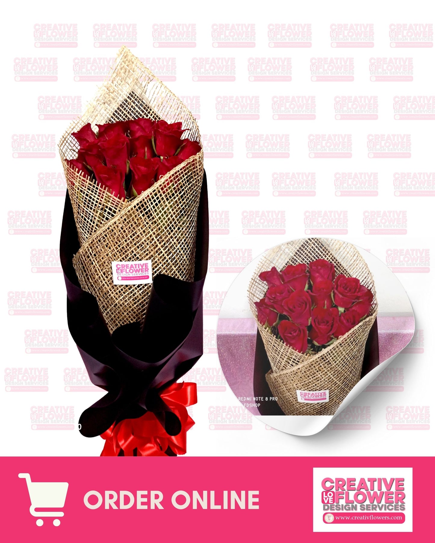 1 dozen - Red Simplicity