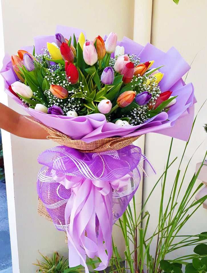 Tulips - 2 dozen Purple Chrole