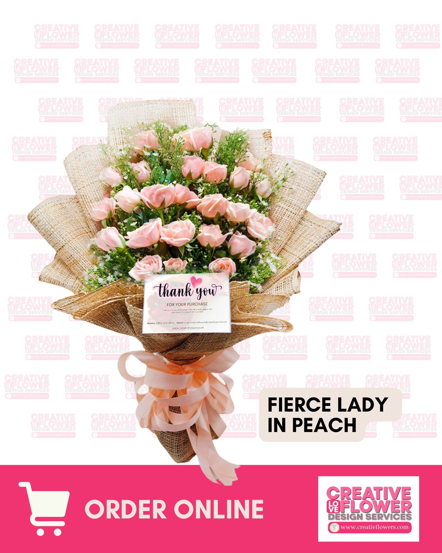 2 dozen - Fierece Lady in Peach