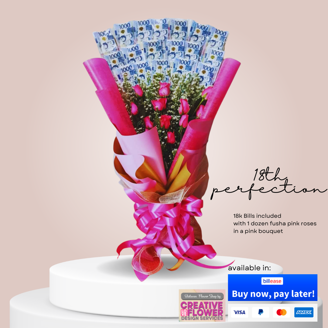 Money bouquet with 100,000 pesos., By Edmenchy's Flower Shop and Party  Needs