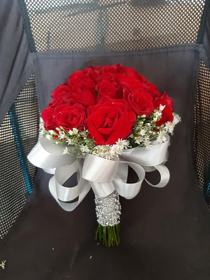 Mini Bridal Bouquet - Red
