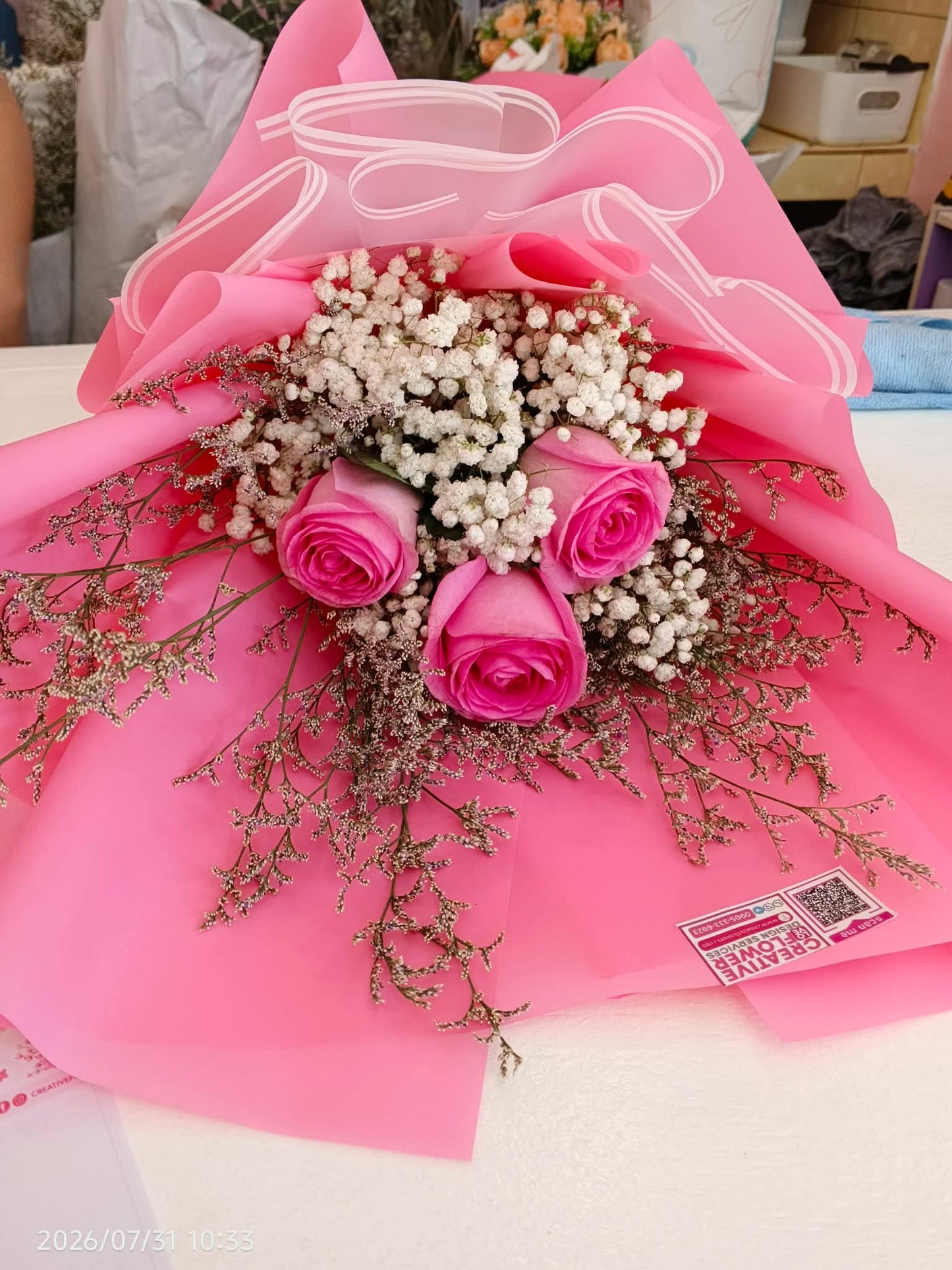 3 Stems - HotPink Babe