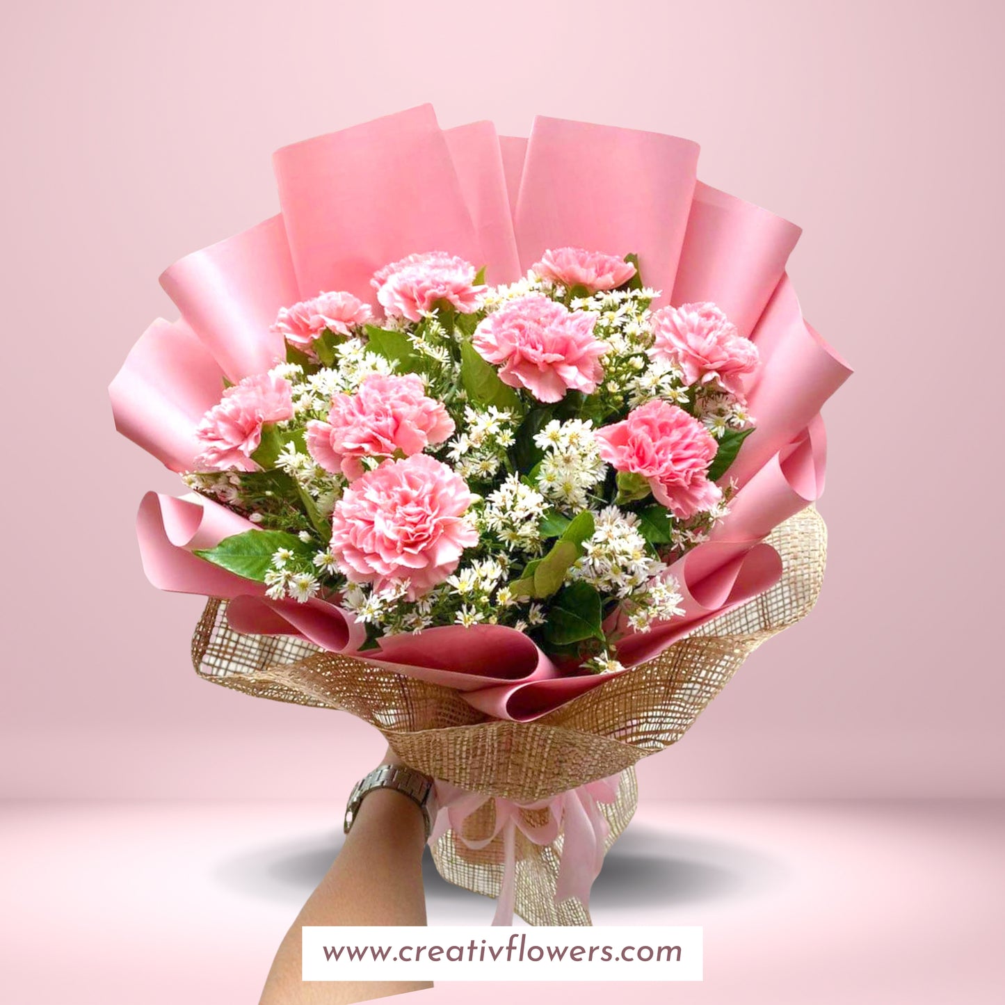 Carnation pink and dainty