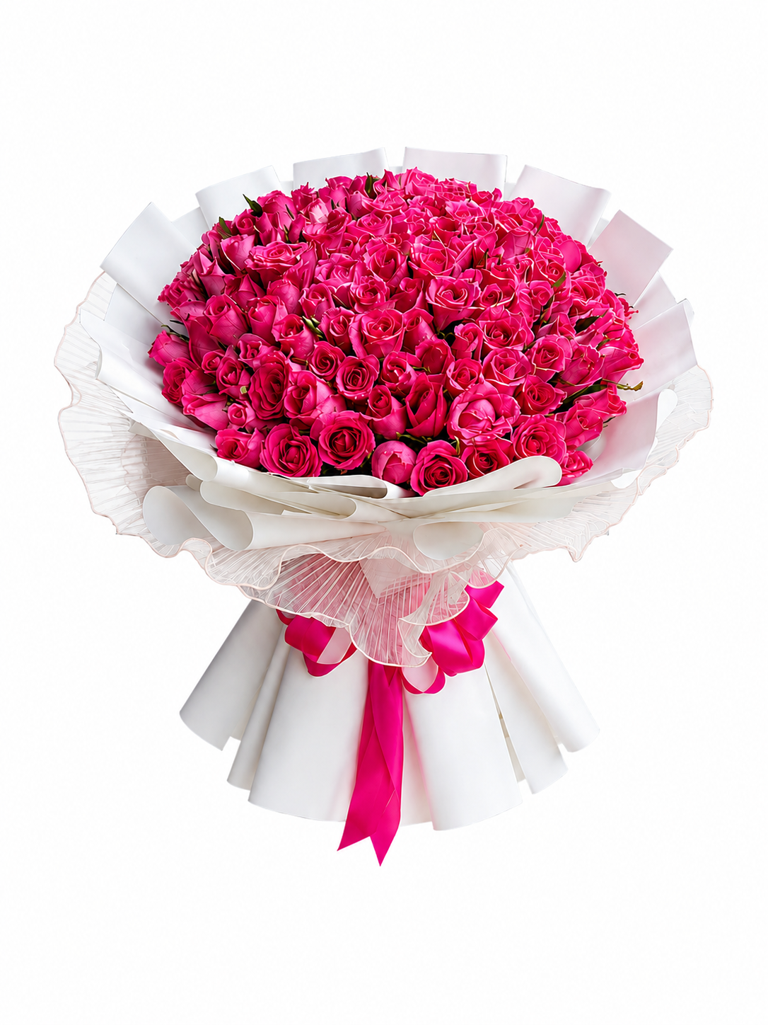 100 Stems - Fusha Pink Roses