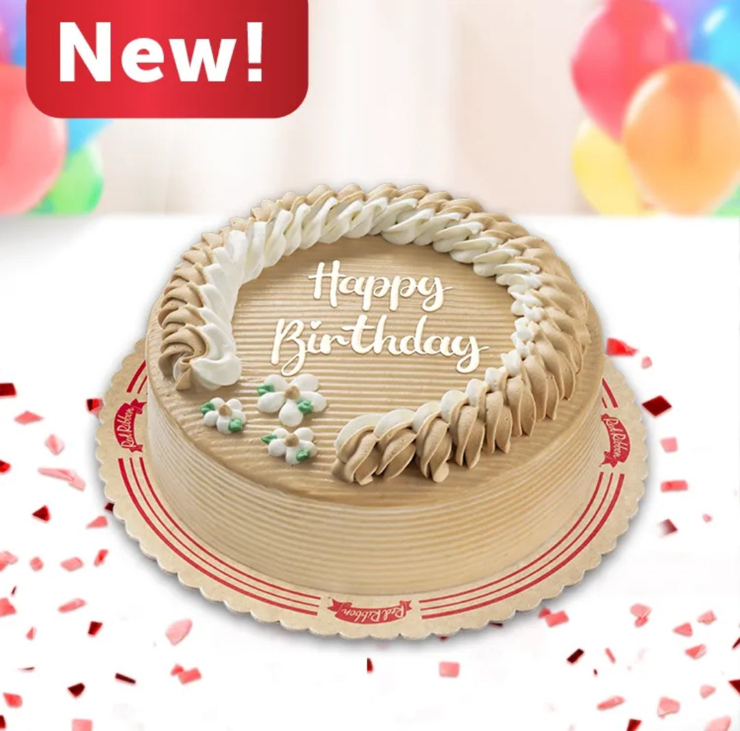 Round Creamy Caramel Dedication Cake - Jr Size