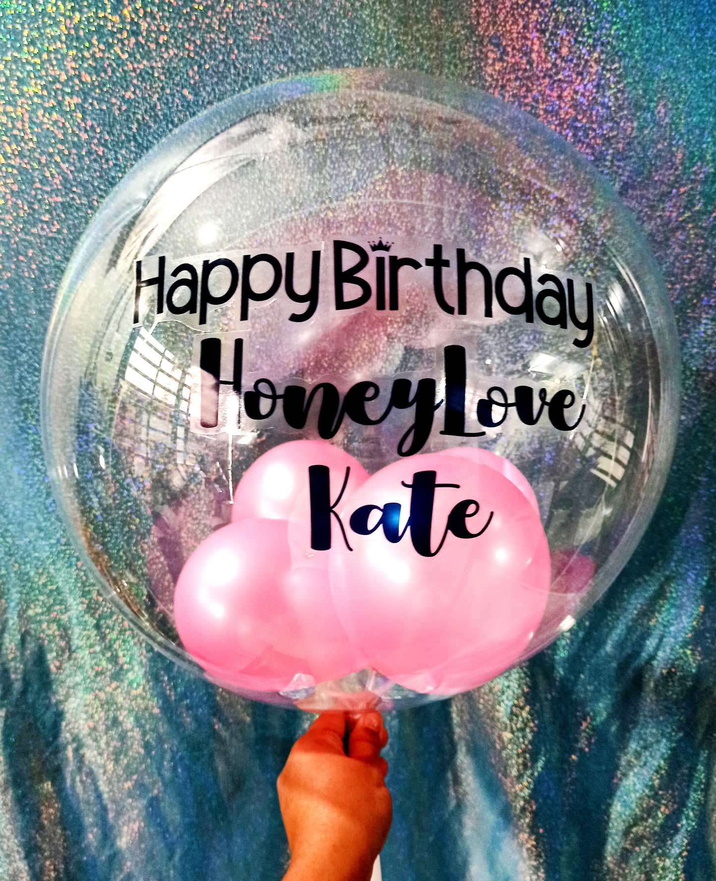 Bobo Transparent Balloon - Pink