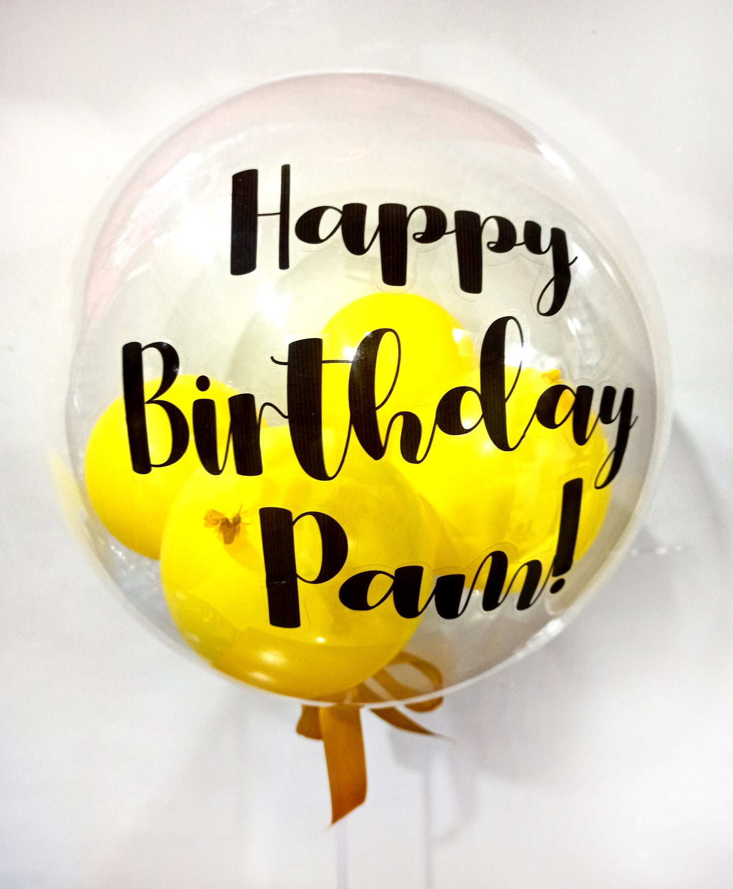 Bobo Transparent Balloon - Yellow