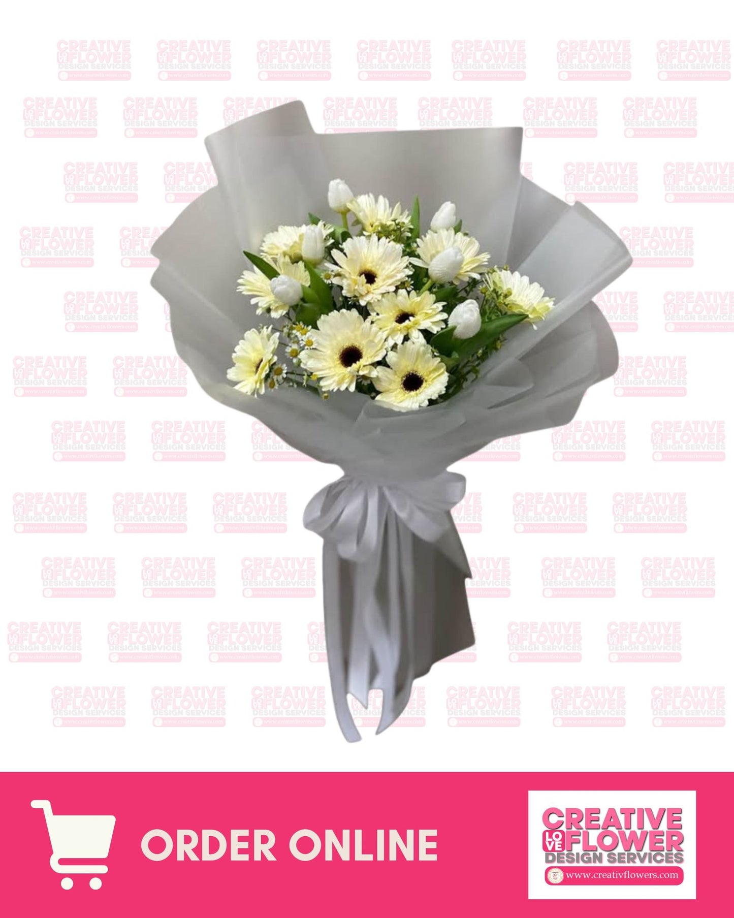 Daisy - Silver Mist Bouquet