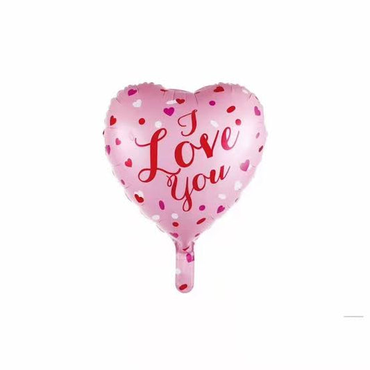 Balloon- Pink heart i love you