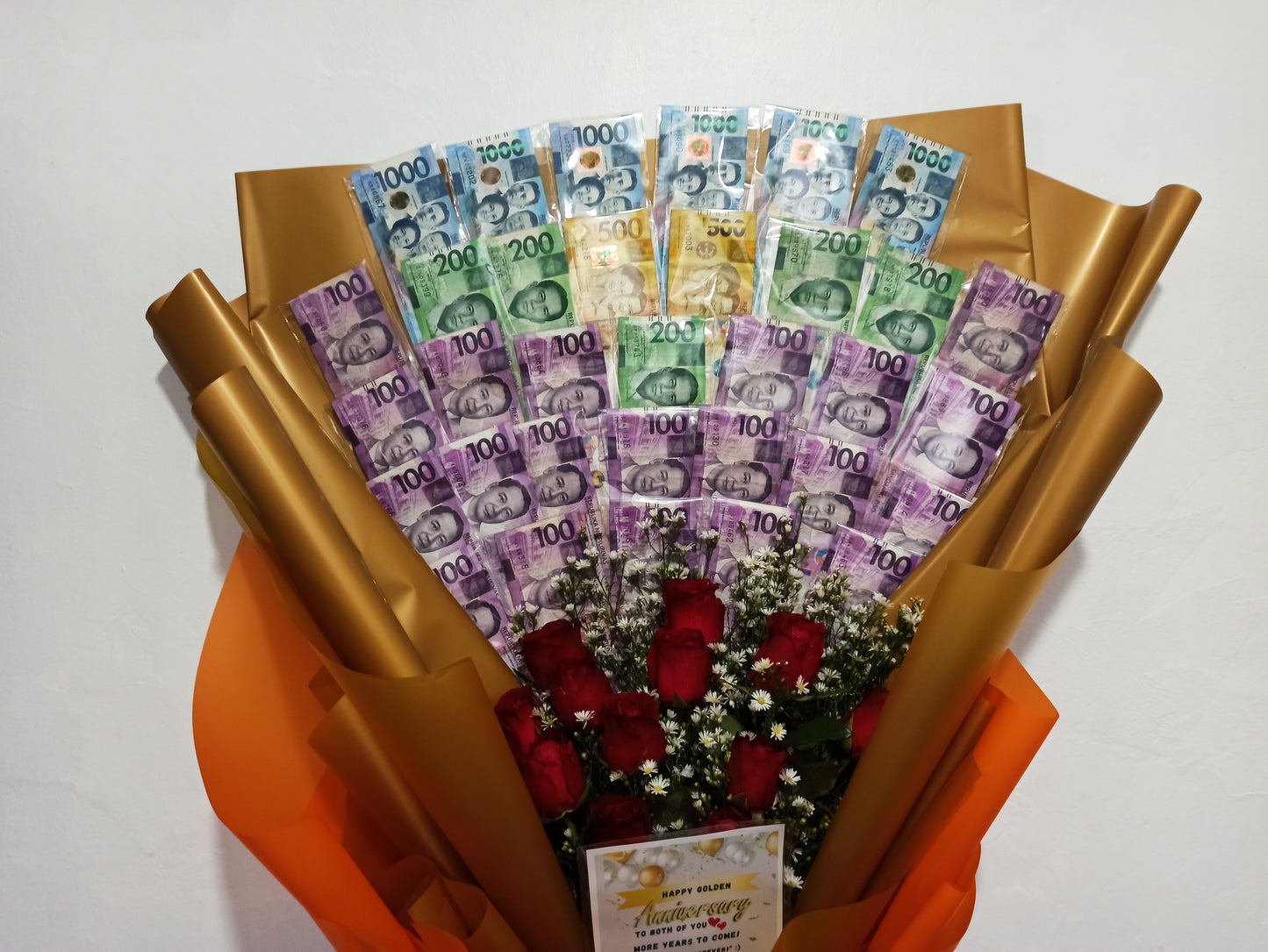 Money Bouquet- CORAL IN LOVE (10K)