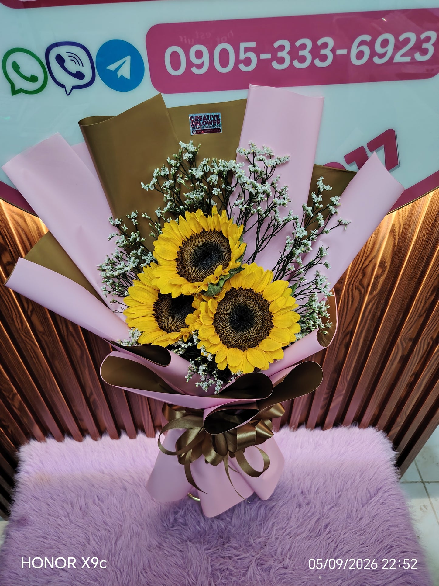 SUNFLOWER - TRI SWEETNESS (3 stems)
