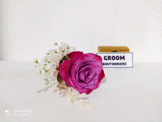 Imported Groom's Boutonniere
