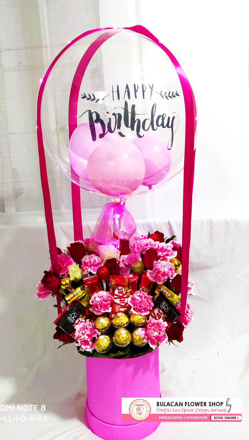 Box of Blooms - Pink Engrande