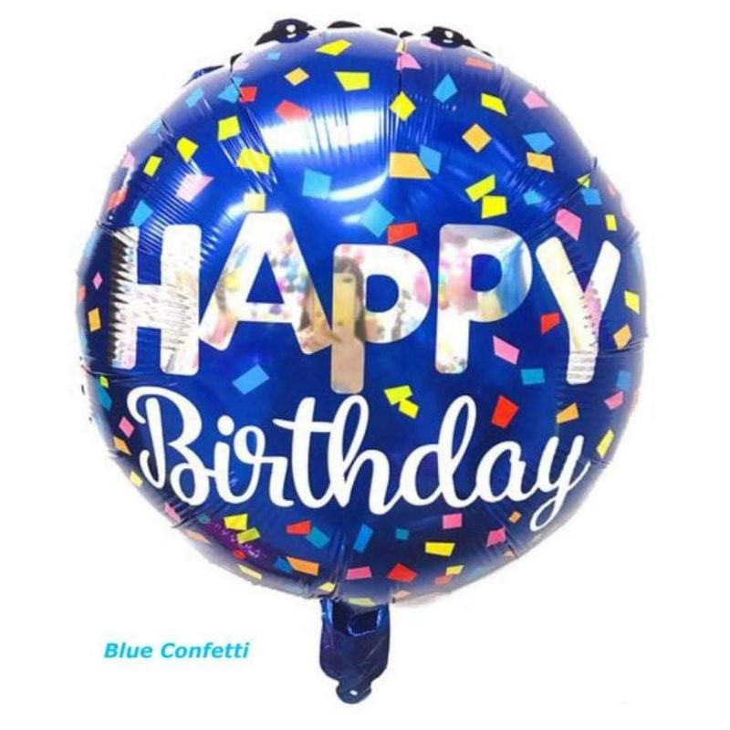 Balloon - Blue Happy Birthday