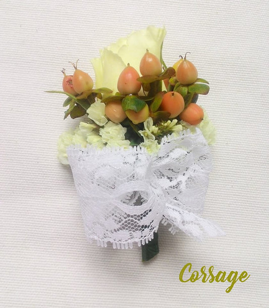 Chest corsage White and Pure