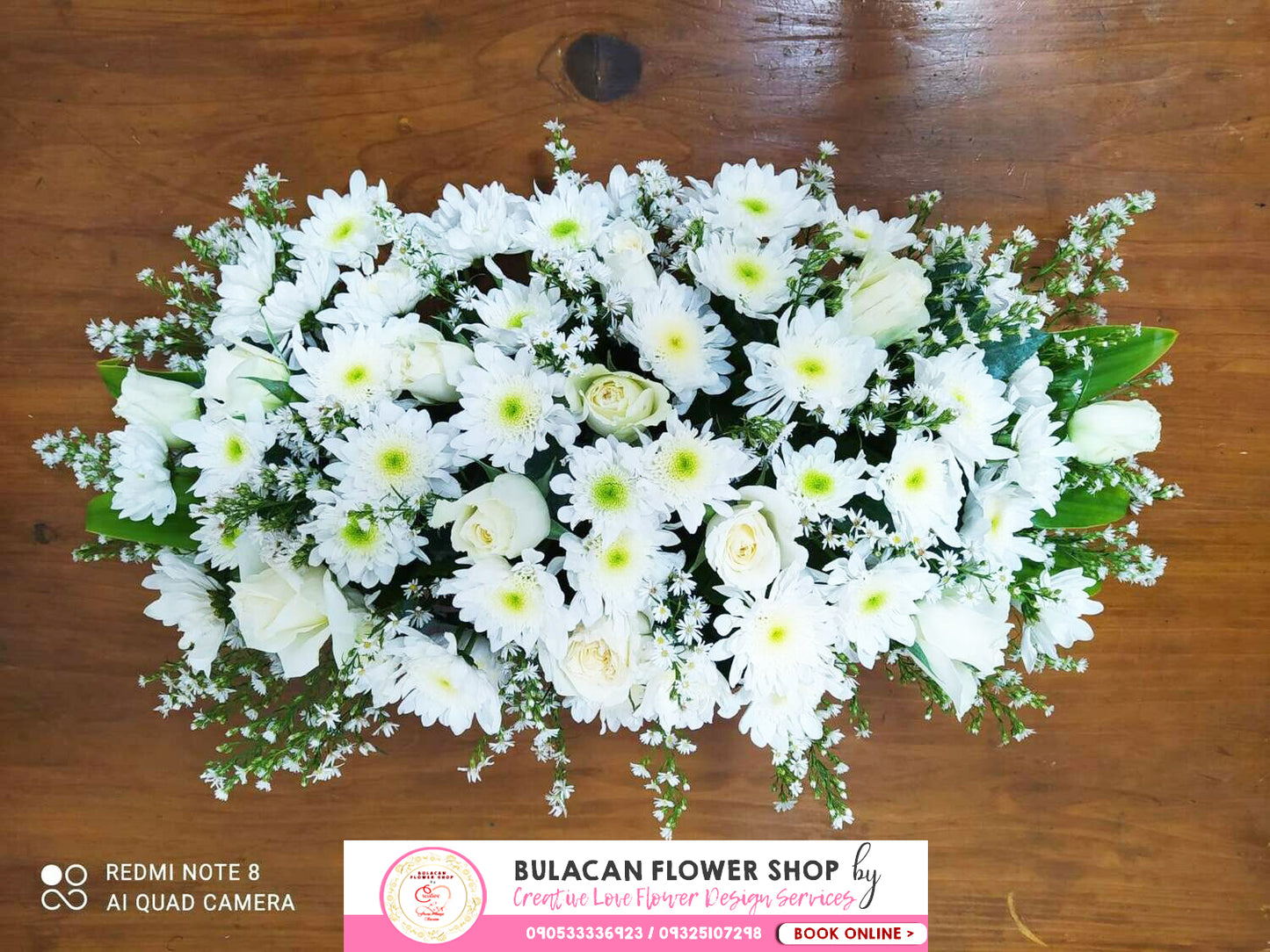 WHITE URN FLOWER