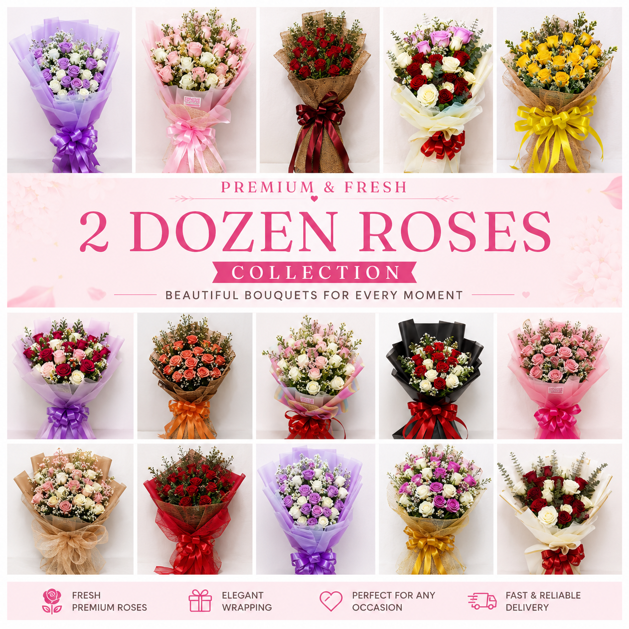 2 dozen of Roses