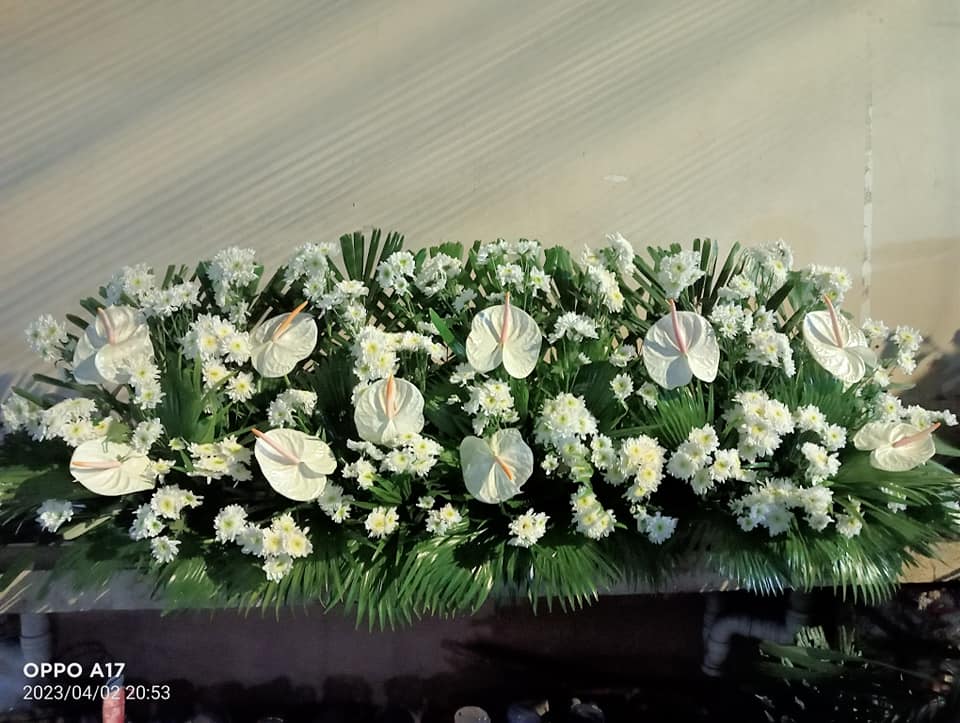 Below Coffin Flowers
