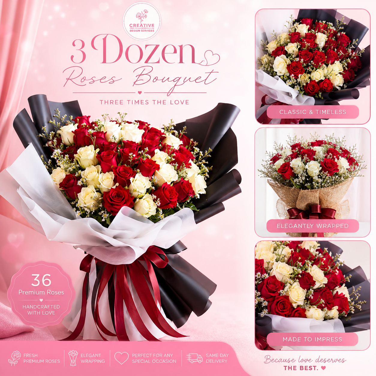 3 dozen Big Bouquet