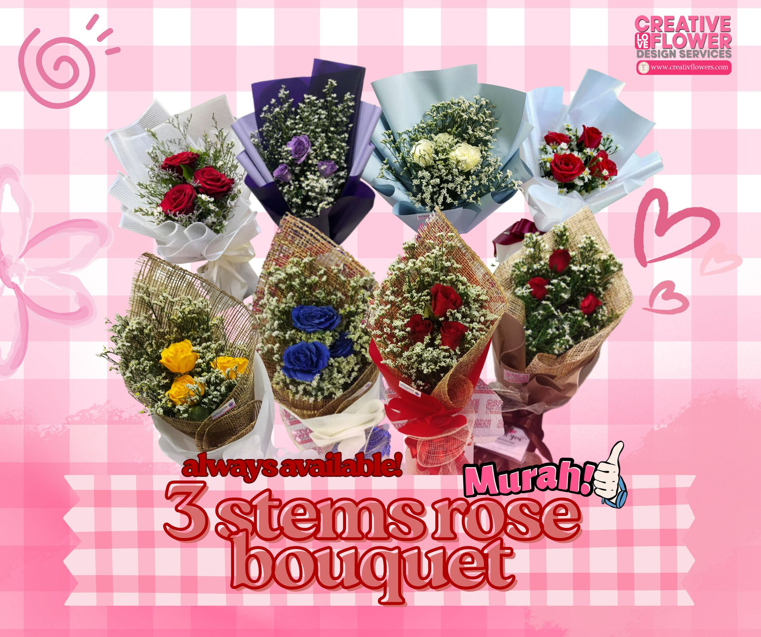 3 stems and single stems