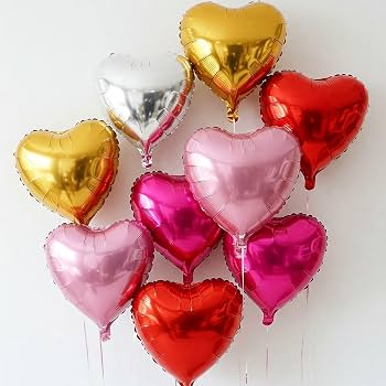 Plain Heart Foil Balloon