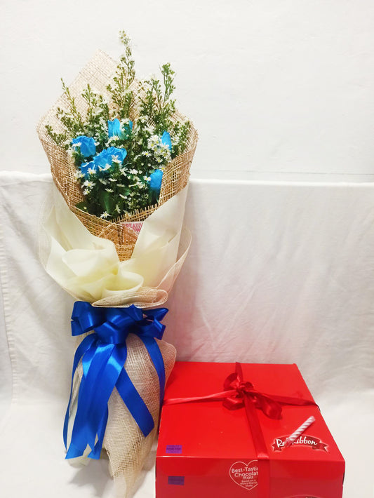 Birthday / Anniversary  - Bluish Blooms