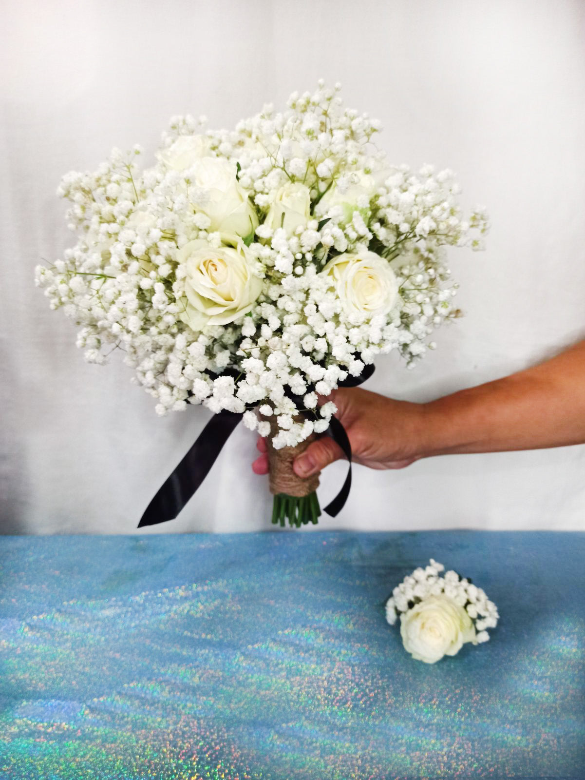 Bridal Bouquet + Buttoniere - Babys Love