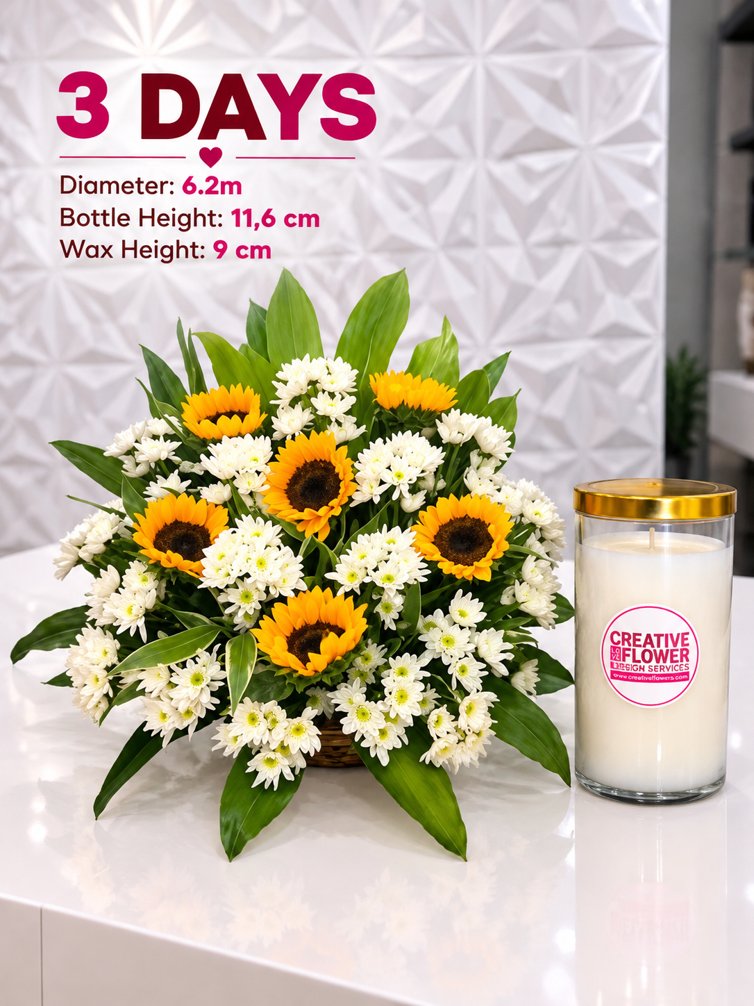 UNDAS - SUNFLOWER W/ CANDLE 4
