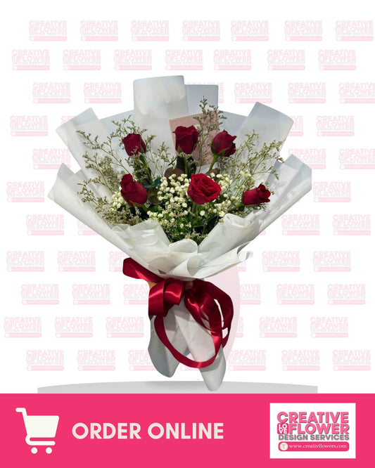 6 Stems Pure Satisfaction