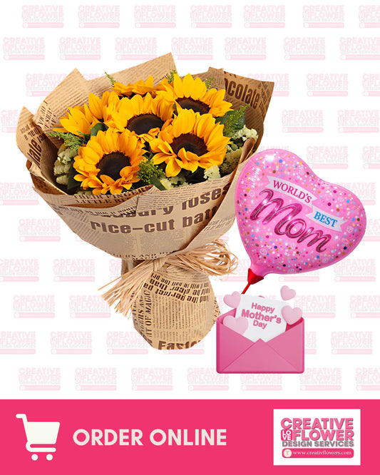 SUNFLOWER - Minimalist (7 stems)