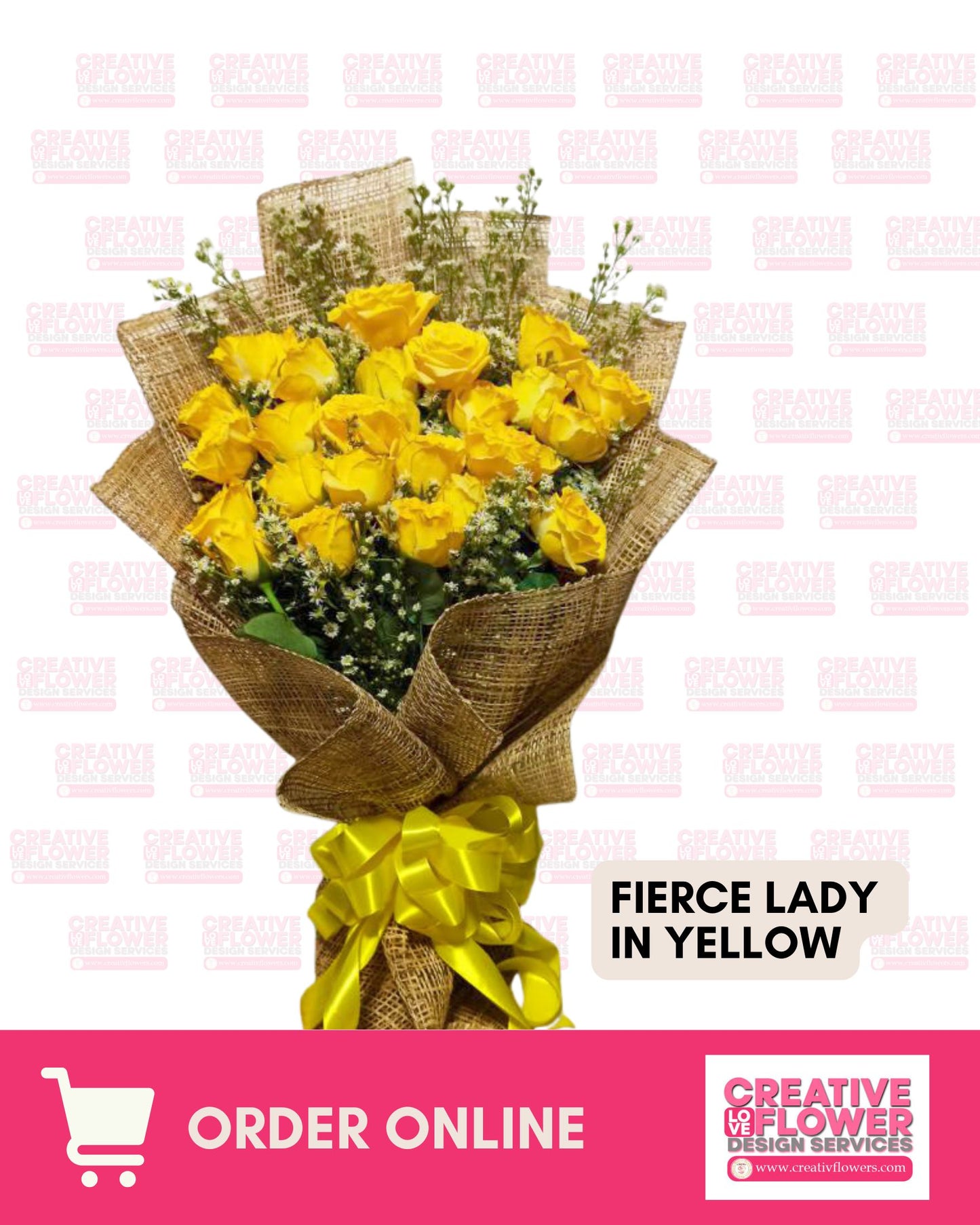 2 dozen- Fierce Lady in Yellow