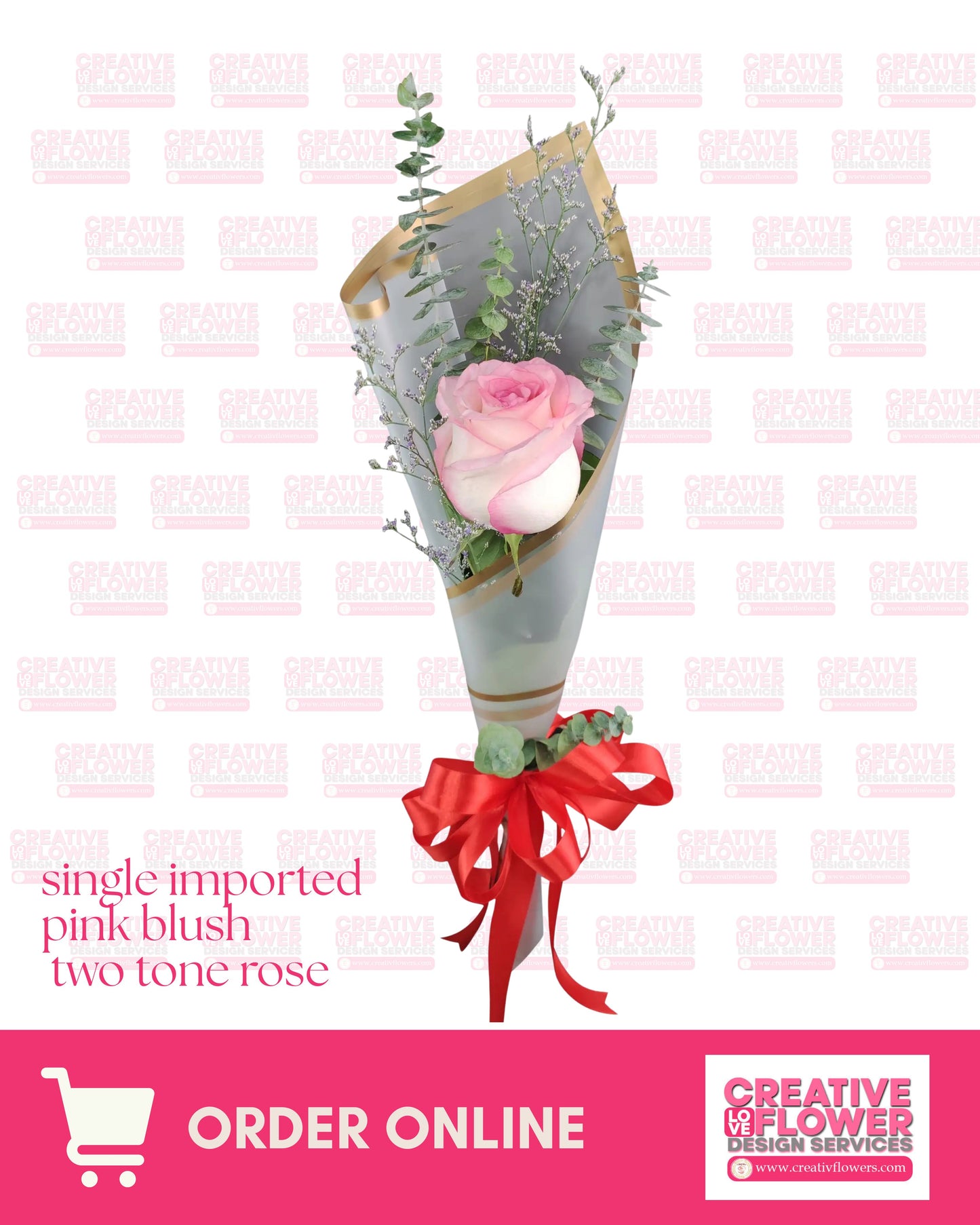 1-  Stem imported Blush of Pink