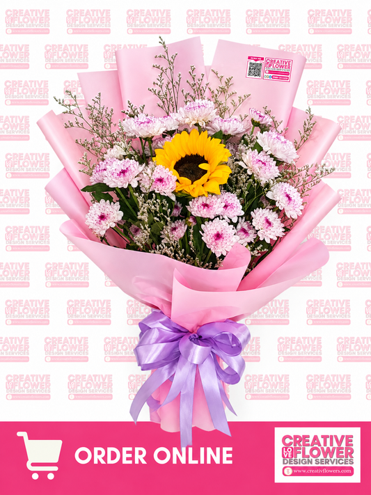Thumbelina - Pink and Sunflower