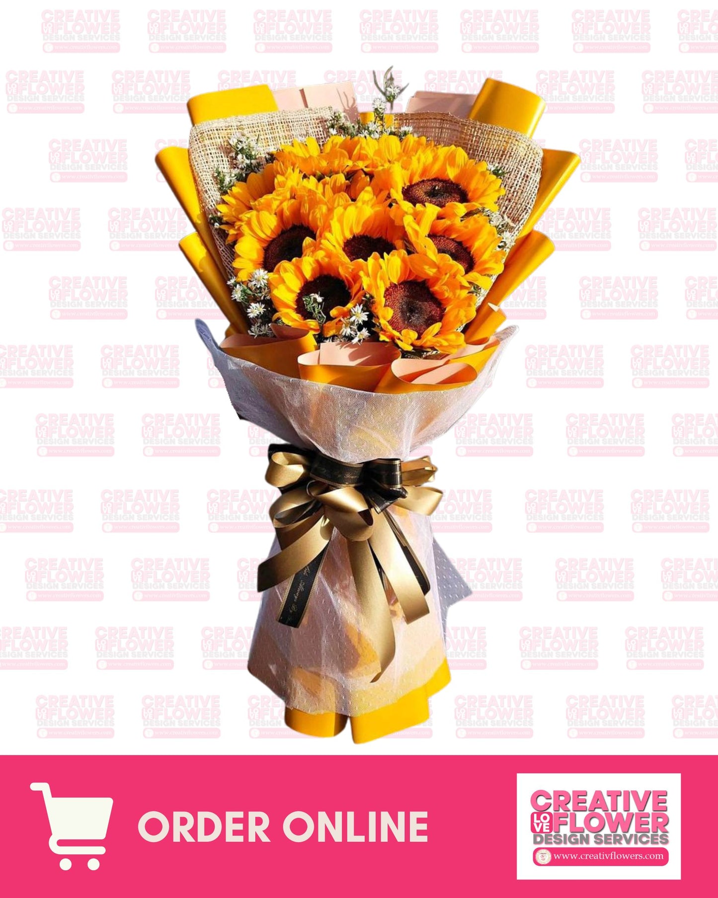 SUNFLOWER - ENORMOUS GIFT FOR YOU (10 Stems)