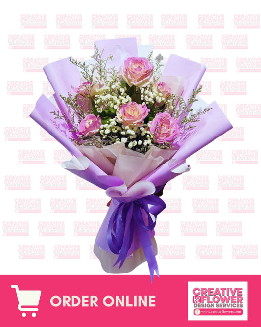 6 Stems Purple Splushy