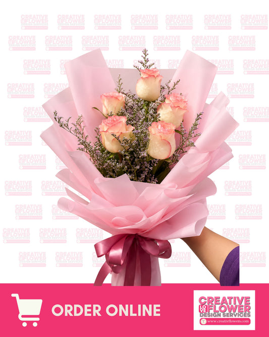 5-6  stems blushy fine