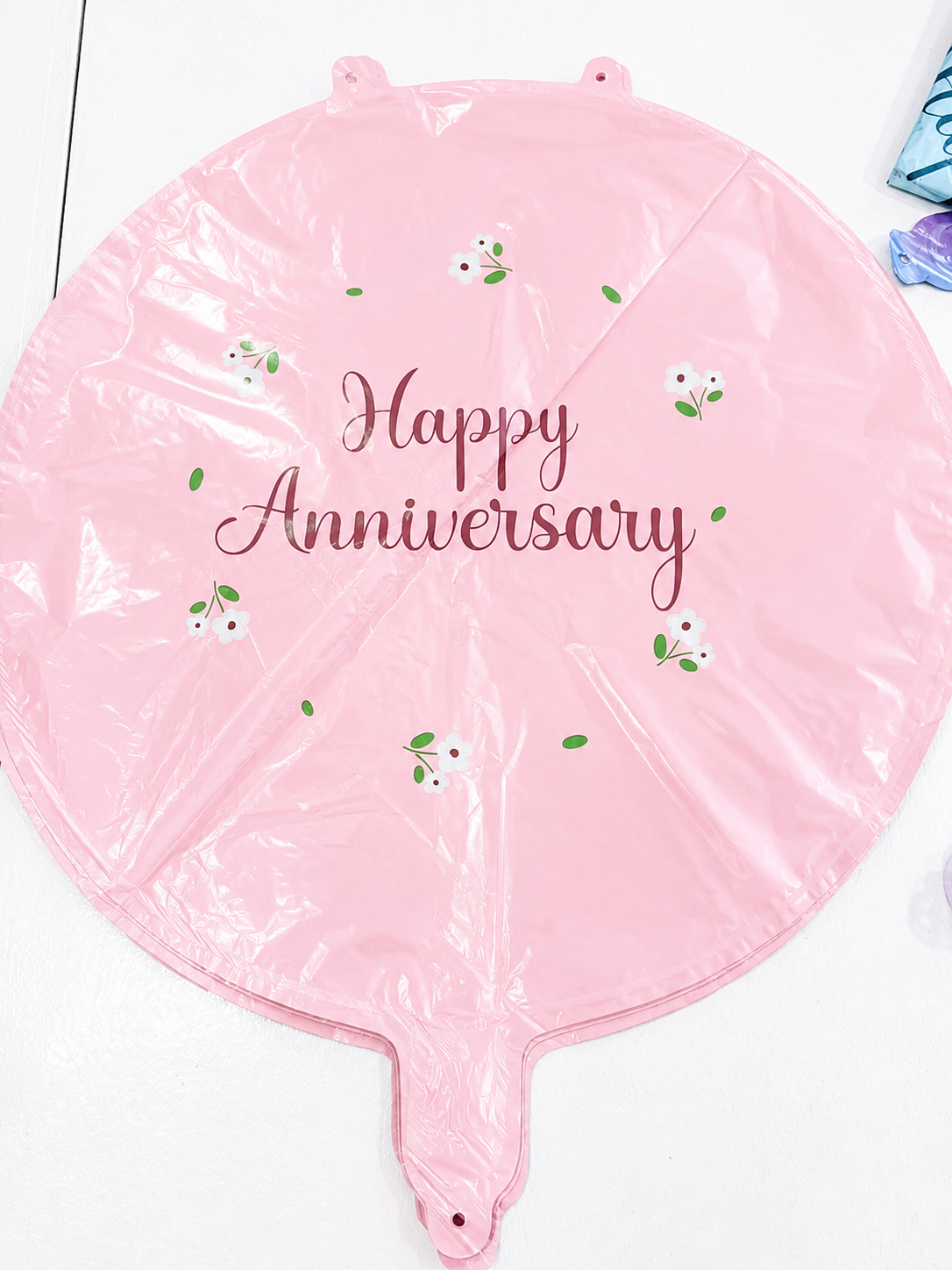 Happy Anniversary Pink Foil Balloon