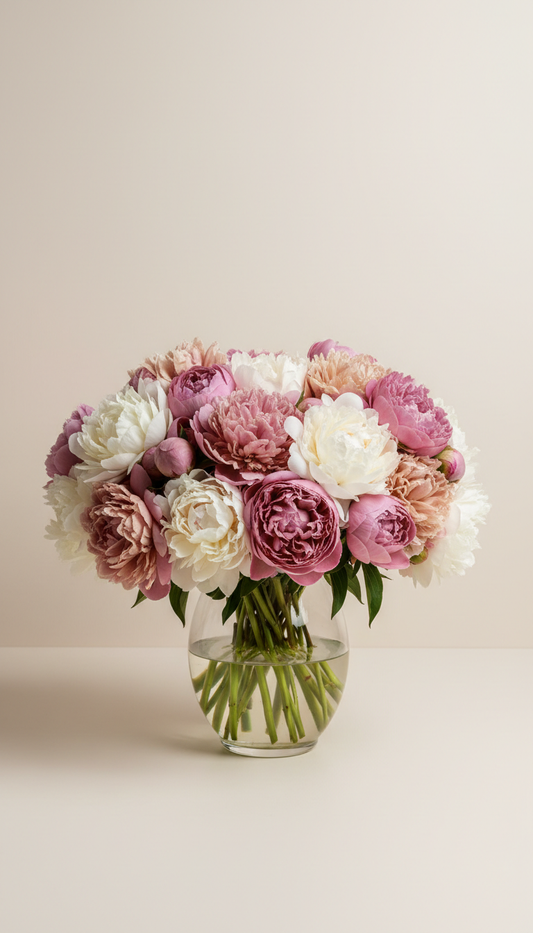 Blush Rose Vase Arrangement